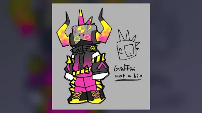 Graffiti — NPC Profile cover featuring Graffiti from PHIGHTING!